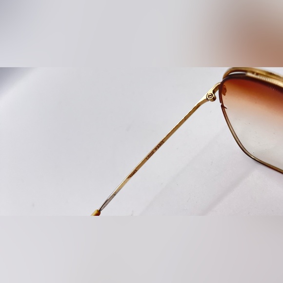 Vintage Logo Paris 110-02 Gold Oval Half-Rim Sunglasses Frames Only - Picture 8 of 8